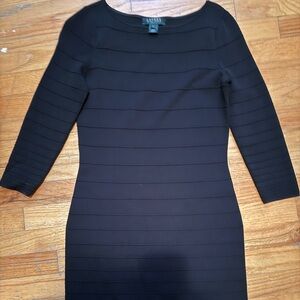 Lauren Ralph Lauren Black Long Sleeve Dress